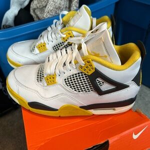 Nike White and Yellow Air Sneakers